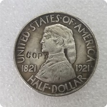 1921 missouri prata comemorativa meia dólar cópia moedas comemorativas-réplica moedas medalha moedas colecionáveis 2024 - compre barato