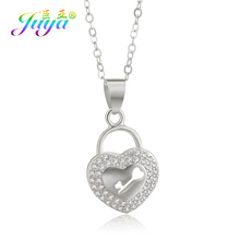 Juya Christams Jewelry Gift Supplies Gold /Rose Gold Locket Heart Necklace For Women Lover Fashion Pendant Necklace 2024 - buy cheap