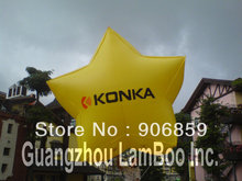 DHL Fast FREE SHIPPING Hot Selling Yellow Inflatable Star Balloon with your Logo for Advertising 2024 - buy cheap