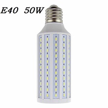 Рекламная цена E40 LED кукурузная лампа 50 Вт 5730 SMD 165 светодиодов Светодиодная лампа освещение 110 В/220 В/AC светодиодные лампы и трубки 5 шт./лот 2024 - купить недорого