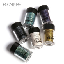 Focallure 12 Colors Glitter Eyeshadow Powder Waterproof Loose Shimmer Eyeshadow Pigment Metallic Eye Shadow Makeup Cosmetics 2024 - buy cheap