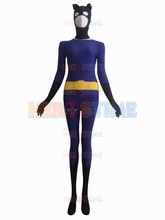 Catwoman Superhero Costume Fullbody Halloween Cosplay Party Catwoman Female/Girl/Woman Costume The Most Classic Free Shipping 2024 - buy cheap