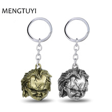 J store Movie Child's Play Keychain Child's Head Model Zinc Alloy figure Key Chain Ring sleutelhanger For Men women Jewelry 2024 - buy cheap