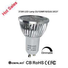 10 шт. в комплекте светодиодный прожектор LED светодиодные лампы высокой мощности Светодиодный лампа 6 Вт GU10 E27 Вход AC90-265V для всех локальный светильник 2024 - купить недорого