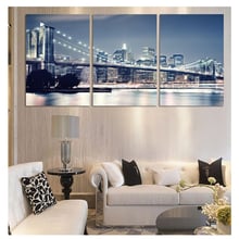 5d diy pintura diamante da cidade de manequim e ponte 3 peças, ponto cruz, 3d, mosaico de diamante, bordado, bordado diamante 2024 - compre barato