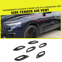 Carbon Fiber Racing Side Fender Vent Air Intake Cover Trims for Maserati Levante S Sport 4-Door 2016 - 2019 2024 - buy cheap