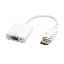 The New DP DisplayPort Display Port Source to VGA Female Sink Monitor Projector Cable Support ATI Eyefinity White 2024 - buy cheap