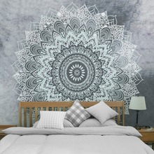 Cilected-tapiz de Mandala indio para colgar en la pared, tapices psicodélicos de dibujo bohemio, manta fina de poliéster, Alfombra de pared 2024 - compra barato