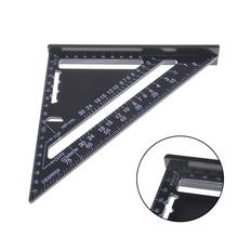 7/12 Inch Aluminum Speed Square Triangle Angle Protractor Measuring Tool Metric Triangle Angle Ruler Squares for Woodworking 2024 - buy cheap