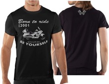 2018 Short Sleeve O-Neck Tops Tees Men 100% Cotton Per Moto Goldwing Gl1800 Biker Hon T-shirt Racer Tee Shirts 2024 - buy cheap