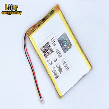 1,0 MM conector de 3 pines 506090 3200ma 3,7 V batería lipo de alta calidad polímero de litio recargable tablet pc 7 pulgadas MP4 MP5 batería 2024 - compra barato
