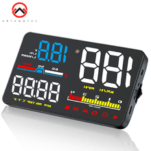 D5000 HUD Head Up Display Car OBD2 Digital 5 Inch Smart Display Speedometer Windshield Projector Fatigue Alarm Fuel Speed Gauge 2024 - buy cheap