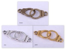 OMH-Conectores de esposas dorados/bronce para fabricación de joyas, 15 Uds., venta al por mayor, DZ300 2024 - compra barato