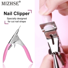 Mizhse-cortador de unhas profissional para manicure, 1 peça, aço inoxidável, cortador de unha, tesoura de gel acrílico para unhas 2024 - compre barato