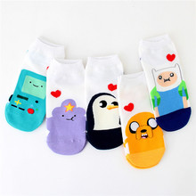 New Women Cute Animal Cotton Straight Boat Socks Female Kawaii Cartoon Penguin Yellow Dog Heart Socks Korean Funny Socks Hosiery 2024 - buy cheap