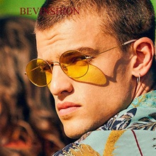 Óculos de sol vintage unissex, óculos escuro com lente degradê colorido, estilo hip hop, uv400, 2019 2024 - compre barato