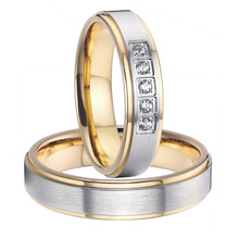 Обручальные кольца, наборы из титановой стали золотого цвета для пар, Классические союзы, 2015 2024 - купить недорого