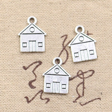 20pcs Charms Cabin House Building 16x12mm Antique Making Pendant fit,Vintage Tibetan Bronze Silver color,DIY Handmade Jewelry 2024 - buy cheap