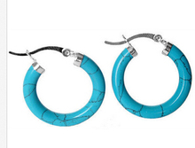 free shipping   00730 New Charming 925 sterling  With Blue  Ring Earring 2024 - buy cheap