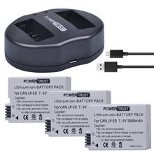 3Pcs 1800mAh LP-E8 LPE8 LP E8 Battery + Dual USB Charger For Canon EOS 550D 600D 650D 700D kiss X4 X5 X6i X7i Rebel T2i T3i T4i 2024 - buy cheap