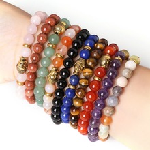 Black Stone Buddha Beads Bracelets Rope Chain Natural Stone Bracelets For Women/ Men Jewelry pulseras pulsera brazalete 2024 - buy cheap