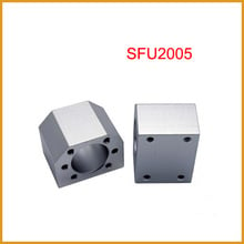 Parafuso esférico sfu2005, parafuso esférico, invólucro de alumínio para 2005, 36mm, porca de esfera, suporte de carcaça, peças cnc 1 peça 2024 - compre barato