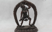 7"China Tibet Tibetan Buddhism Copper Stand Vajrayogini Buddha Kwan-Yin Statue 2024 - buy cheap