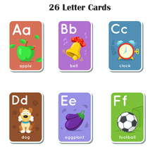DDWE 26 букв английские слова развивающие Обучающие алфавитные карты ABC карточки фонарики игры головоломки для детей Детские игрушки 2024 - купить недорого