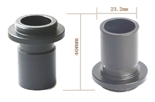 Adaptador de lente de montaje C para microscopio estándar, tubo de 23,2mm, conexión a ocular electrónico, accesorios para microscopio 2024 - compra barato