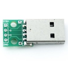 10 Uds USB2.0 macho a 4P DIP switch adaptador DIP tablero módulo USB adaptador placa al por mayor USB-0 2024 - compra barato