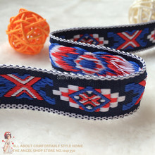 3/4" 20mmX10yards/lot ZAKKA Handmade accessories laciness ribbon woven Jacquard Ribbon with british style pattern free shipping 2024 - buy cheap