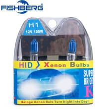 2PCS H1 100W 12V Halogen Bulb Super Xenon White Fog Lights High Power Car Headlight Lamp Car Light Source Parking 6000K Bulbs 2024 - buy cheap