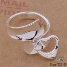 AR275 silver plated ring,  silver fashion jewelry, heart hanging  /ecwamuda fpiaogpa 2024 - buy cheap