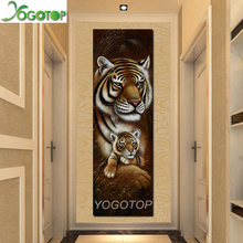 Large Full Square/Round Drill 5D DIY Diamond Painting Tiger/Elephant/Deer Animals Embroidery Rhinestone Home Decor YY1139/40/41 2024 - buy cheap