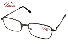 SCOBER-gafas de lectura de cristal Natural ¡Dos pares! Montura de aleación de alta calidad para hombre y mujer, gafas + 1 + 1,5 To + 4 2024 - compra barato