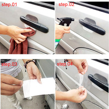 4/set Universal Invisible Car Door Handle Scratches Automobile Protector Films scratches resistant car Handle Protective 2024 - buy cheap