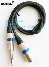 NCHTEK DIY Microphone XLR 3Pin Male Speaker Jack to 6.35mm Stereo Male Plug Connector Cable About 1M/Free Shipping/1PCS 2024 - buy cheap