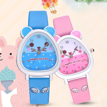 Relógio de pulso de quartzo em forma de hamster com pulseira de couro pu, relógios fofos de desenhos animados ll @ 17 2024 - compre barato