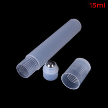 15ML Plastic Roll On Bottle Liquid Essential Oil Perfume Empty Bottle With Steel Single Roller Balls Mini Sample Container 2024 - buy cheap