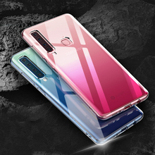 Capa fina de silicone para samsung galaxy, transparente e macia, para modelos galaxy a9 2018, a91, a90, 5g capa de telefone 2024 - compre barato
