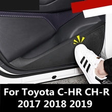 Protector de borde lateral para coche, cubierta protectora antipatadas, accesorios para Toyota C-HR, CH-R, 2017, 2018, 2019 2024 - compra barato