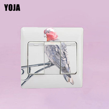 YOJA Cute Parrot Decor Creative Switch Wall Room Bedroom Sticker 10SS0132 2024 - buy cheap