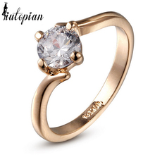 Italina Rigant новое поступление кольцо с покрытием из розового золота 18К с австрийским кристаллом Stellux кубическим цирконием высшего качества #RG91792 2024 - купить недорого