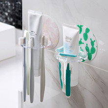 Suporte de escova de dentes em formato de parede, suporte multifuncional de parede para escovas de dentes sem golpes para banheiro, prateleira para pasta de dentes 2024 - compre barato