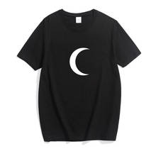 Plus Size Oversized Women/Men Summer Couple Funny Moon Print Loose Tee T Shirt Top Short Sleeve T-shirt Harajuku Casual Fashion 2024 - buy cheap