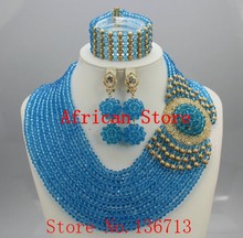 Novo design nigeriano conjunto de joias com miçangas africanas, frete grátis para casamento, conjunto de joias online b22 2024 - compre barato