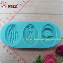 The skeleton and arms hot sale Food grade material chocolate silicon mold  fondant Cake decoration mold (si278) 2024 - buy cheap