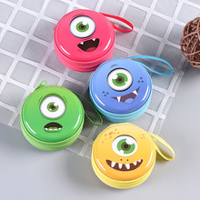 12Pc/Lot  Cute Monster Round Tin Iron box / Mini Pouch / Metal Case/ Coin Storage Headset Bag/Children Gift 2024 - buy cheap