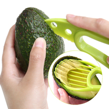 3 в 1 нож для резки авокадо, масло ши, нож для резки фруктов, разделитель целлюлозы, пластиковый нож, кухонные инструменты для овощей, Прямая поставка 2024 - купить недорого