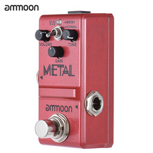 Ammoon-Pedal de Guitarra de Metal pesado, accesorio de distorsión, serie Nano, efecto de Guitarra True Bypass, de aleación de aluminio 2024 - compra barato